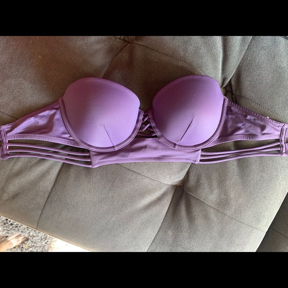 Purple Victoria’s Secret Bandeau Bikini Top